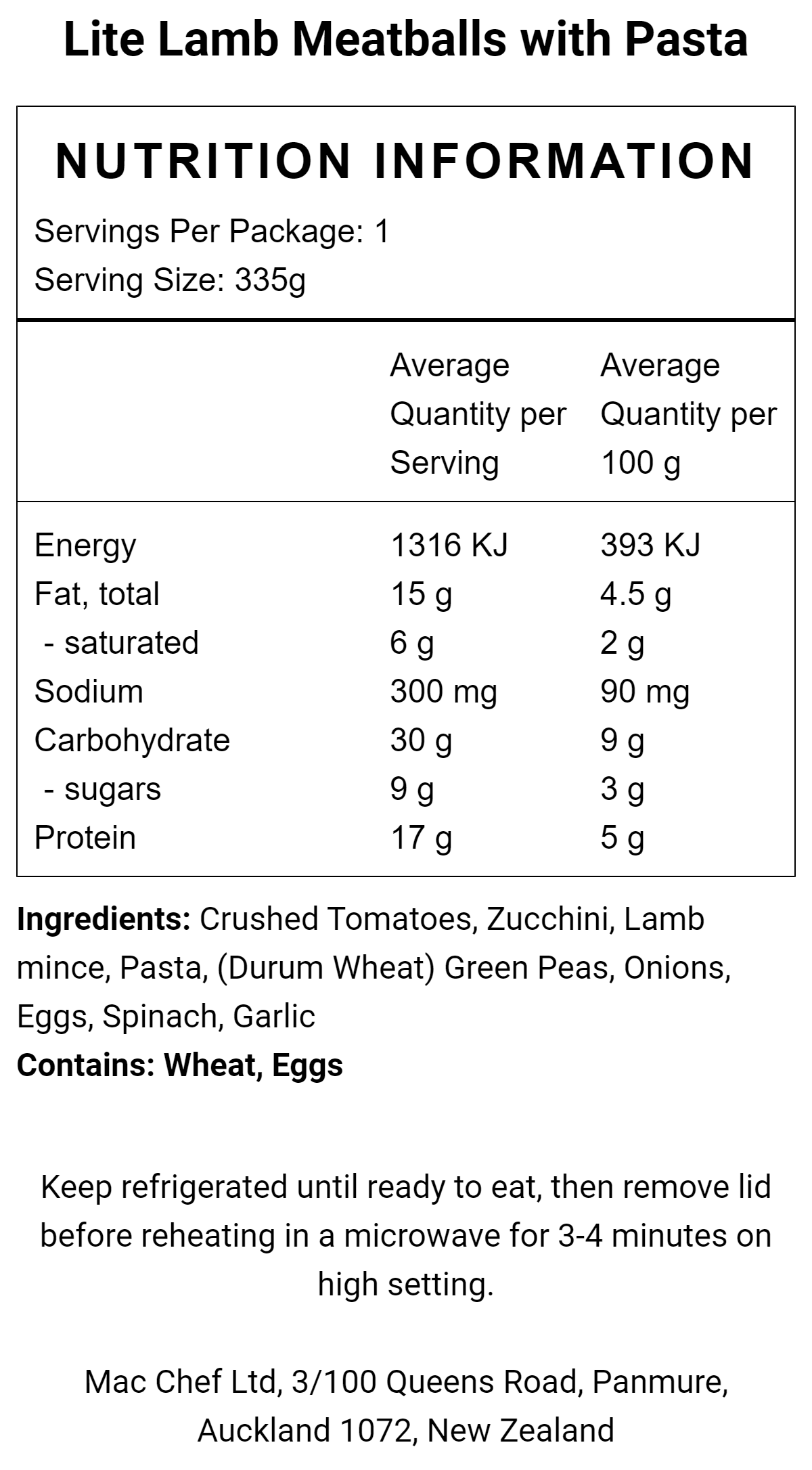 Shred Lamb Meatballs with Pasta