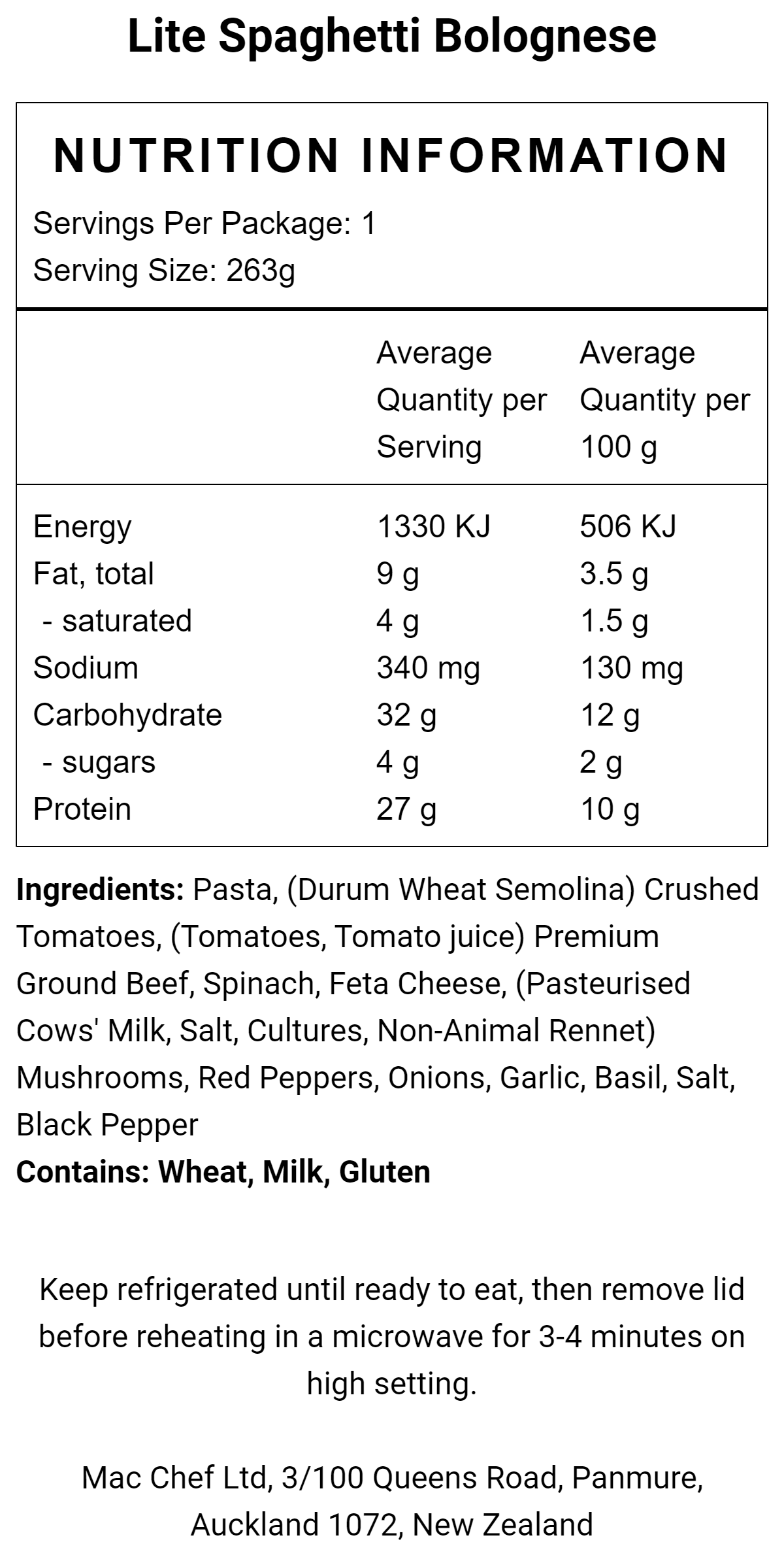 Lite Spaghetti Bolognese